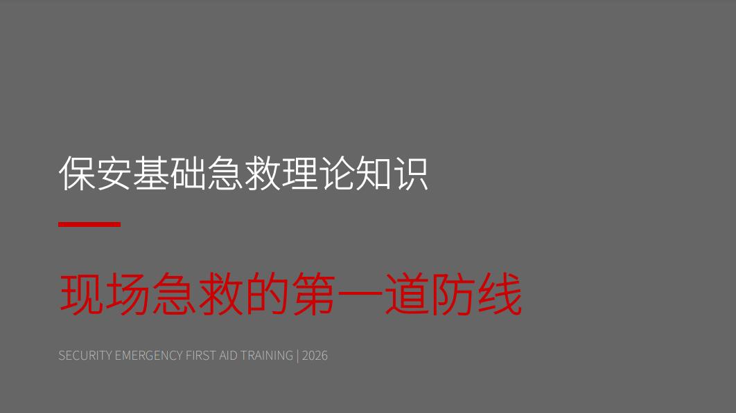 保安火灾预防与疏散逃生学习